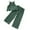 Green1291, variant on MEZZALL Girls Summer Outfits 2PCS Set Cute Ruffle Sleeveless Tops With Wide Leg Pants Toddler Baby Clothes For 1-7 Years Old Casual Playwear Relaxed Fit Baby Wear