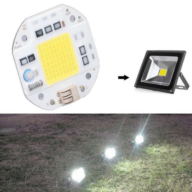 Dnzceghtig Lámpara COB con Chip LED de Alta Potencia, Emisor de luz COB de Alto Brillo, sin Unidad para iluminación de Bricolaje, 110 V, 100 W, Blanco frío, 5800 K-6500 K