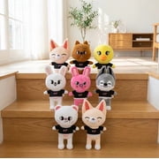 8 8PCS Skzoo Plush Doll Toys Cartoon anime Doll Soft Stuffed Cartoon Skzoo Plush Toy Gift Toys for Fans