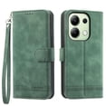 thumbnail image 1 of DIERFENG DF-03 for Xiaomi Redmi Note 13 4G Case Wallet Leather Flip Phone Cover - Green, 1 of 5