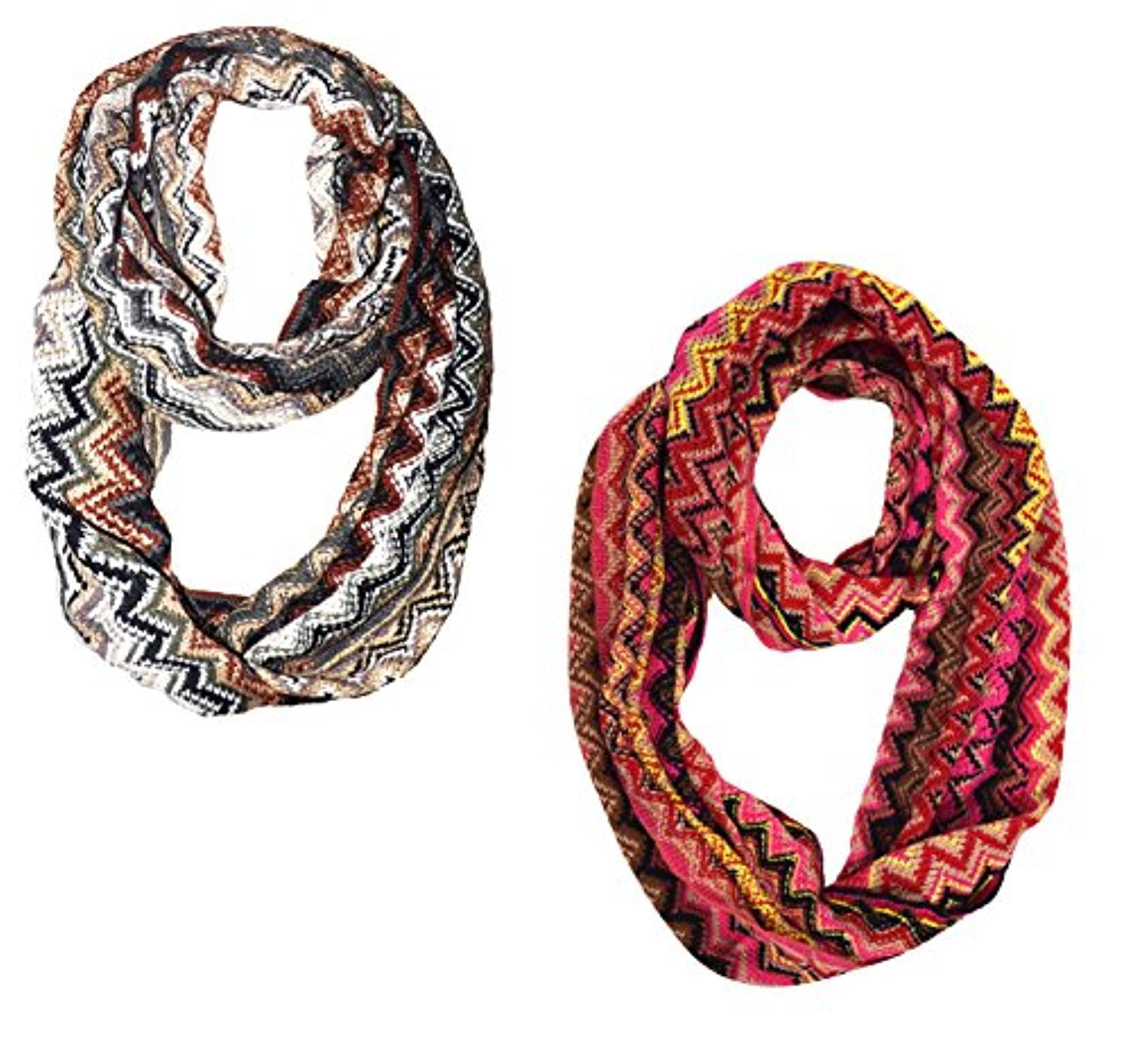 US SELLER-lot of 5 wholesale Chevron infinity scarf light weight all seasons 