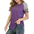 thumbnail image 2 of YouLoveIt Womens Summer Loose Fit Workout T Shirt Womens Tops Crewneck Shirts Short Sleeve T-Shirt Casual Loose Fit Tee T-Shirt for Women Ladies, 2 of 6