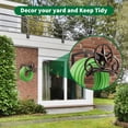 thumbnail image 7 of Garden Hose Holder Wall Mounted Decorative  Heavy Duty Metal Hanger For Outside Sturdy Water Rack Holds 125-feet Of 5/8-inch Hooks, 7 of 7