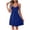 #212-Blue, variant on TaTaai Summer V-Neck Camisole Dress for Women Knitted Sleeveless Slim Fit Waist Cinching Solid Color Soft Stretchy Casual Dress for Daily Outing Vacation Gift
