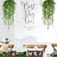 thumbnail image 4 of Paquete de 2 plantas colgantes artificiales, decoración de pared sintética, plantas falsas para estante, cocina, Patio, porche, interior y exterior, 4 of 5
