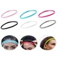 thumbnail image 4 of Dream Lifestyle Sport Sweatband Solid Color High Elasticity Soft Stretchy Comfortable Narrow Band Anti Slip Sweat Absorption Durable Head Sweat Strip for Running, 4 of 7