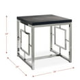 thumbnail image 2 of Picket House Furnishings Harper End Table in Dark Cappuccino/Chrome, 2 of 5
