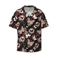 thumbnail image 3 of Goofa Butterflies1 Printed Men's Casual Short-sleeved Shirt,Lightweight Breathable Button-down,Summer Casual men's top,Versatile Fashion shirt-Large, 3 of 7