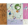 thumbnail image 3 of Wassily Kandinsky 14x12 Black Modern Framed Museum Art Print Titled - Parties Diverse (1940), 3 of 5