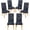 Blue Flower, variant on 4,6,8 Pack Printed Dining Room Chair Covers, Chair Covers for Dining Room Set of 4, Stretchable Parson Chair Slipcovers, Machine Washable Dining Room Chair Covers Set of 4,6,8, Geometric
