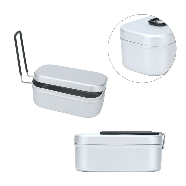 Aluminum Mess Tin Camping Bento Box Military Camping