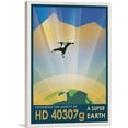 thumbnail image 1 of ARTCANVAS HD40307G Super Earth Experience the Gravity NASA Poster Canvas Art Print - Size: 18" x 12" (0.75" Deep), 1 of 9