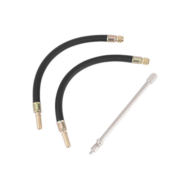 1 Juego de Extensión de Válvula de Neumático de Cobre de 180 Grados con Extensión de Vástago de Válvula de Neumático Flexible de 250 mm para Coche, Motocicleta, RV, Camión, Bicicleta