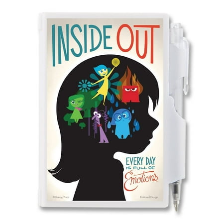 Inside Out Locking Notepad and Pen with Joy Disgust Anger Sadness
