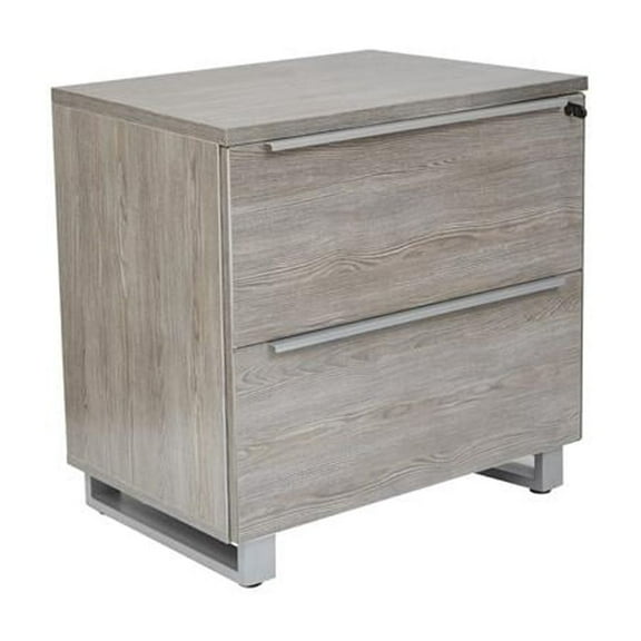 K120 Lateral File Cabinet with 2 Drawers in Gray
