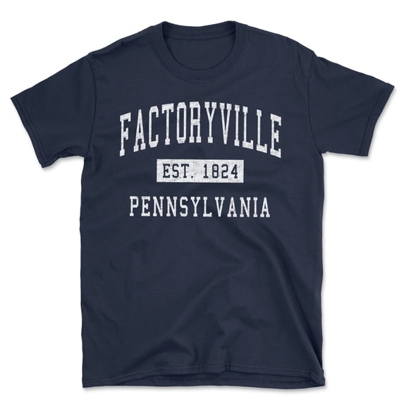 Factoryville Pennsylvania Classic Established Men's Cotton T-Shirt
