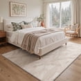 thumbnail image 2 of KUETH 5x7 Machine Washable Minimalist Rug for Living Room, Soft Low Pile Non Slip Backing Area Rug, OCHRE LEAF Rug for Bedroom Dining Room, 2 of 5