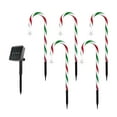 thumbnail image 3 of Luces solares navideñas de bastón de , luces de estaca impermeables con 8 modos de iluminación, decoración navideña para decoración de caminos Estilo A, 3 of 8