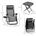 thumbnail image 5 of Folding Chair Set with Table/Patio or Camping Trips/Multiple Storage Spots, 5 of 6