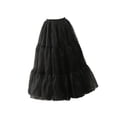 thumbnail image 2 of Enagua de mujer cómoda y elegante de crinolina para vestidos de noche y danza del ballet Negro, 2 of 8
