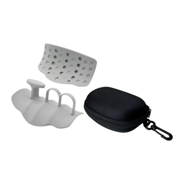 1 par de empuñaduras de levantamiento de pesas, protector de manos, sin dedos, ligeras y ergonómicas para gimnasio. Gris
