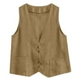 thumbnail image 3 of Stylish Women's Outerwear Vest for All Seasons Lightweight and Versatile Sleeveless Design for Comfort Layering Piece for Casual and Formal Occasions, 3 of 3