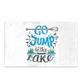 thumbnail image 1 of SUNENAT Funny Summer Quote Go Jump in the Lake Canoe Fishing Theme Home Decor Non Slip Bath Rug Absorbent Floor Mats for Tub Bathroom Bedroom Large Size 20 x 32 Inches, 1 of 5
