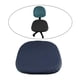 thumbnail image 3 of Funda de asiento elástica,Funda protectora para asiento de silla de comedor,Taburete de cocina elástico y antideslizante de tejido jacquard,Protección para sillas de hotel,banquetes,bodas y, 3 of 8