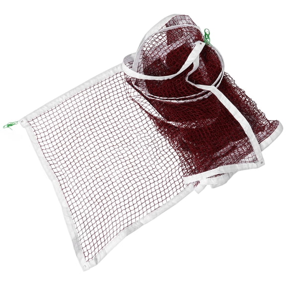 LOLIPPYY Portable Red Volleyball Net Made of Polyester, 1 Pack for Flat and Outdoor Play