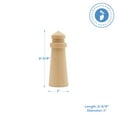thumbnail image 4 of Lighthouse Decorations for Beach Themed Decor, Pack of 500 Mini Wooden Lighthouse Figures, 2-3/4" Lighthouse Ornaments, by Woodpeckers, 4 of 7