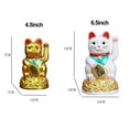 thumbnail image 7 of Yannee Chinese Lucky Waving Cat Beckoning Maneki Neko Gold Fortune Feng Shui 6.5\" inch, 7 of 7