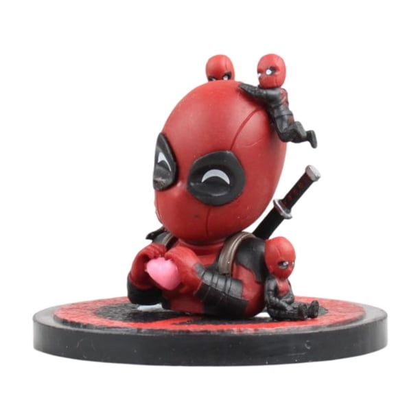 Kit de adornos para muñecas pequeñas de Deadpool, modelo de muñeca ABS, decoración, juguete para niños, regalo