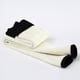 thumbnail image 5 of Gibobby leggings afelpados para mujer Las mujeres ocasionales de la imprimieron los pantalones largos calientes de la cintura de las del palmo（Negro， L), 5 of 5
