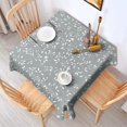 thumbnail image 2 of Floral 52" Square Waterproof Tablecloth, Floral Print Polyester Table Cover, 2 of 6