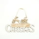 thumbnail image 1 of RV Colgador decorativo grande para puerta de Navidad, cartel de madera de Feliz Navidad dorado champán, polvo pegajoso Sailing Electrónica, 1 of 5