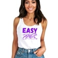 thumbnail image 2 of Easy Tiger Tank Top for Women and Teens Trendy Everyday Tiger Sleeveless Tee White Tank Top Medium, 2 of 4
