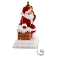 thumbnail image 4 of Kurt Adler Resin Santa Stocking Holder with Gift Box, 6.5-Inch, Christmas Mantel Decoration, 4 of 5