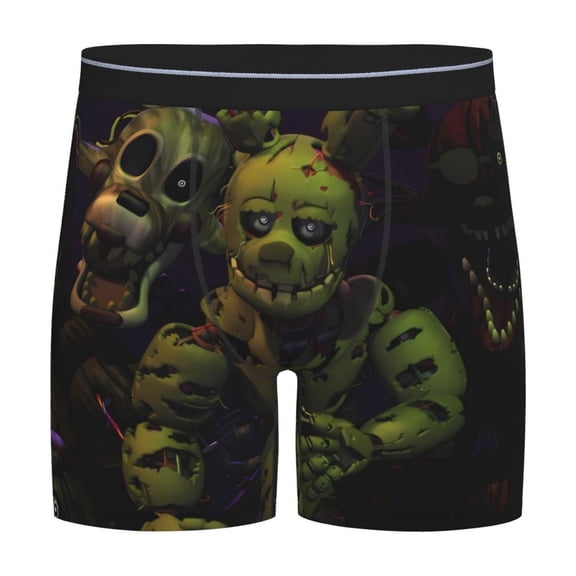 Saiise Five Nights At Freddy'S Men's Underwear Boxer Briefs Cotton Trunks Short Leg Underwear (S-XXL)