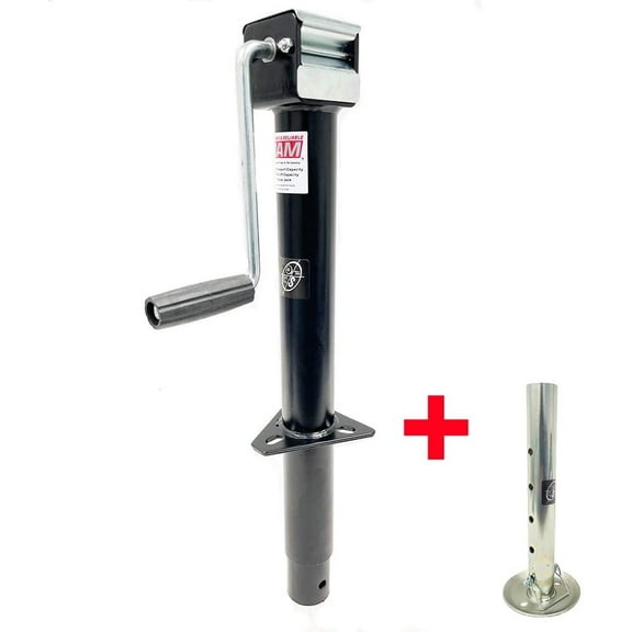 Southwest Wheel Trailer Jack RAM A-Frame Side Wind 5,000 lbs Capacity with Zinc Adjustable Drop Leg