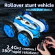 thumbnail image 4 of Coche teledirigido para niños a partir de 6 años, coche acrobático de juguete con mando a distancia giratorio de 360° y faros, ideal como regalo de cumpleaños o Navidad., 4 of 9