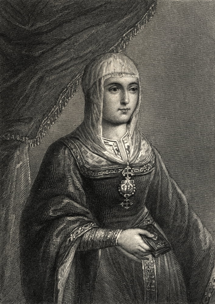 Isabella I Byname Isabella The Catholic Spanish Isabel La Catlica1451- 1504 Queen Of Castile (1474-1504) And Of Aragon (1479-1504) Ruling The Two Kingdoms Jointly From 1479 With Her HusbandEngraving