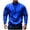 Blue, variant on Men's 1/4 Zip Fleece Hoodie Mock Neck Pullover Sweatshirt Tactical Long Sleeve Golf Fishing Sports Shirt