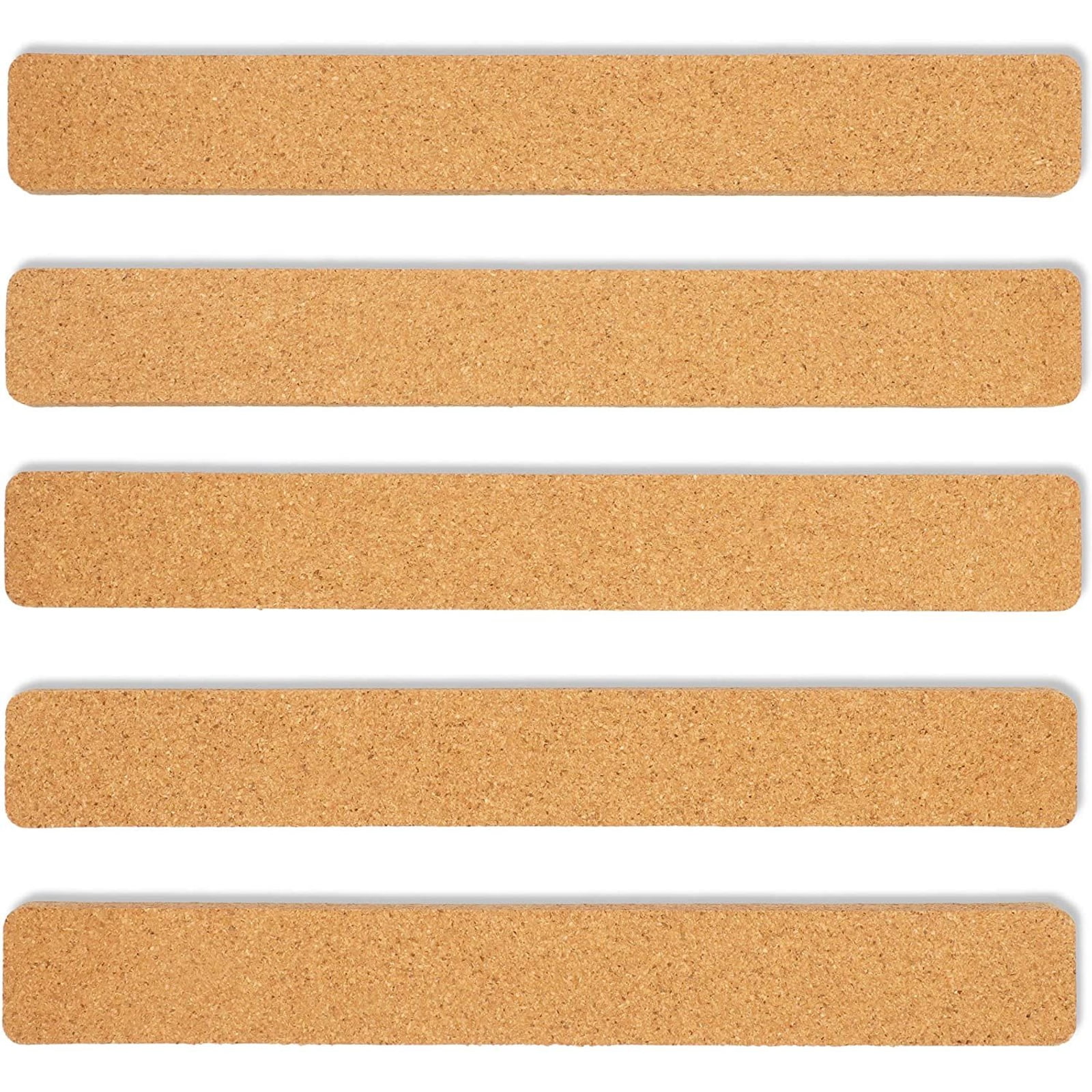 100% Natural Frameless Cork Board Strips with 50 Multi-Color Push Pins HBlife Cork Bulletin Bar Strip 15 x 2-1/2 Thick 4 Pack Strong Self Adhesive Backing 