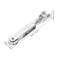 thumbnail image 2 of KAKOWELY Smooth Brake Cable Operation 1Pack Rv Brake Wire Connector Iron For Trailer System Adjustment, 2 of 8
