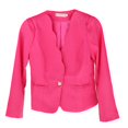thumbnail image 2 of Chaqueta de Traje de Negocios para Mujer Manga Slim Fit Elegante Ropa Clásico Abierto Frente Caseta Rosado Macarena Chaqueta de trabajo para mujer, 2 of 8