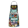 thumbnail image 2 of The Cuphead Show Adjustable Bib Apron, Waterdrop Resistant Aprons with 2 Pockets Cooking Kitchen Aprons for Women Men Chef, 2 of 8