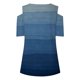 thumbnail image 2 of Gibobby Camisetas Mujer Baratas Manga Corta Blusa manga corta con hombros descubiertos y cuello en V estampado para mujer(Azul,CH), 2 of 5