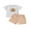 White, variant on BemeyourBBs Baby Boys Halloween Outfits Pumpkin Pattern T-Shirt Andplaid Shorts