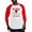 Red/White, variant on CafePress - Retired Postal Worker Funny Postma Baseball Jersey - Cotton Baseball Jersey, 3/4 Raglan Sleeve Shirt