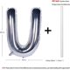 thumbnail image 2 of Letter Balloons 40 Inch Giant Jumbo Helium Foil Mylar for Party Decorations Silver B, 2 of 4